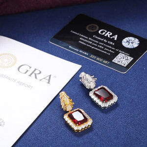 S925 Moissanite Domineering Dragon Head Pendant - Different Drips