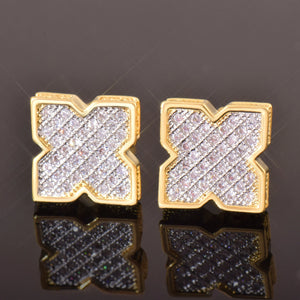 9mm Quatrefoil Stud Earrings - Different Drips