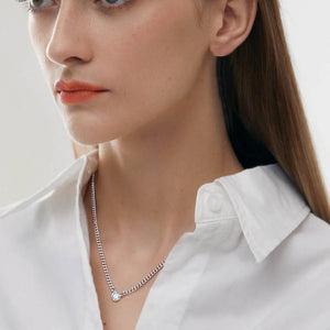 Women's S925 Round Cut Moissanite Diamond Cuban Necklace - Different Drips