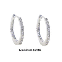 Thumbnail for 5mm-13mm Women's Eternity Hoop Earrings - Different Drips