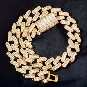 19mm Baguette Cuban Link chain - Different Drips