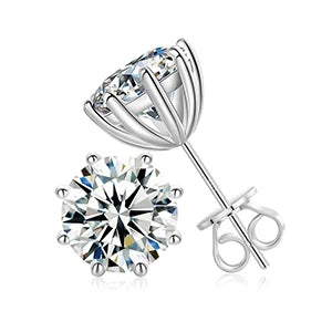 S925 0.5-12ct Moissanite Stud Earrings - Different Drips