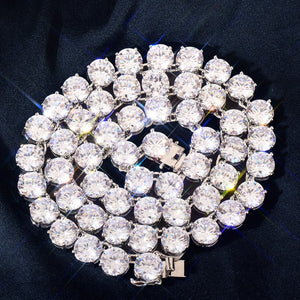 8mm Round Cut Tennis Necklace - Different Drips