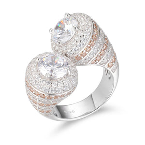 S925 Moissanite Cornucopia Ring - Different Drips