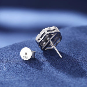 S925 Moissanite Diamond Flower Cluster Earrings - Different Drips