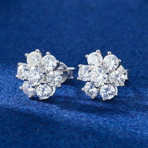 Flower Cluster Stud Earrings - Different Drips