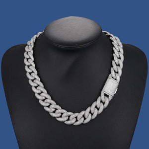 20mm S925 Moissanite Diamond Curb Cuban Chain - Different Drips