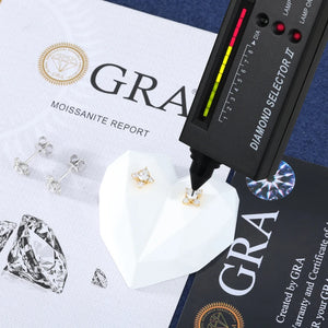 S925 Moissanite Cluster Stud Earrings - Different Drips