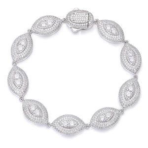 S925 Moissanite Diamond Eye Link Bracelet - Different Drips