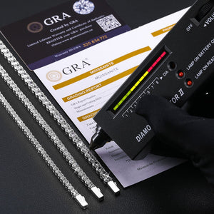 3-5mm S925 Moissanite Tennis Bracelet - Different Drips