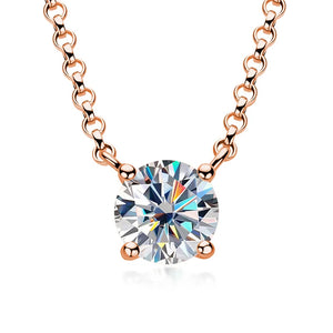 Women's S925 Round Cut Moissanite Diamond Pendant - Different Drips