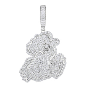 S925 Moissanite Fistful of Cash Pendant - Different Drips