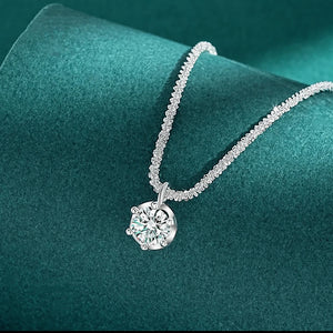 Women's S925 Colored Round Cut Moissanite Diamond Pendant - Different Drips