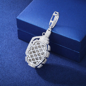 S925 Moissanite Diamond Grenade Pendant - Different Drips