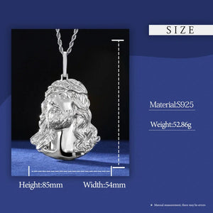 S925 Solid Jesus Piece Pendant - Different Drips