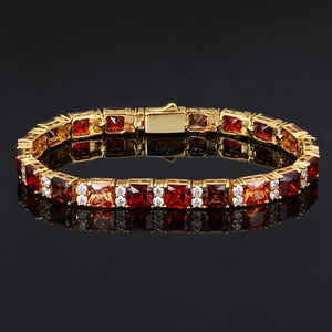 Ombré Princess-Cut Tennis Bracelet - Different Drips