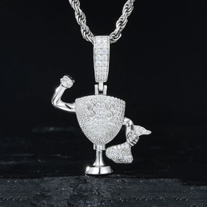S925 Moissanite Money Bag Trophy Pendant - Different Drips