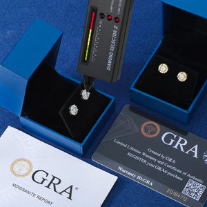 S925 Moissanite Dragon Claw Stud Earrings - Different Drips