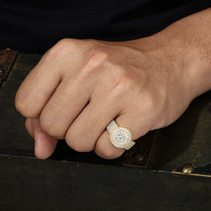 S925 Moissanite Cluster Baguette Ring - Different Drips