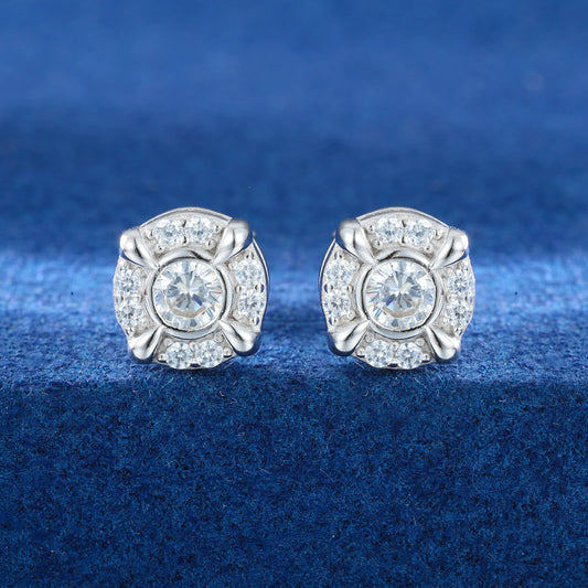 S925 Moissanite Dragon Claw Stud Earrings - Different Drips