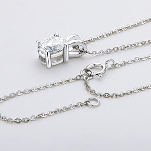 Women's S925 Moissanite Large Oval Solitaire Set - Different Drips