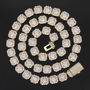 9-12mm Clustered Tennis Chain - Different Drips