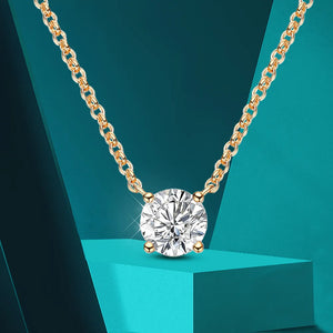 Women's S925 Round Cut Moissanite Diamond Pendant - Different Drips