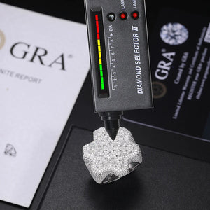 S925 Moissanite Diamond Snowflake Ring - Different Drips