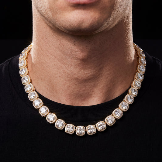 10mm Glacier Clustered Tennis Chain - Different Drips