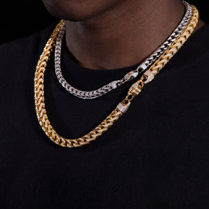 6mm S925 Moissanite Franco Link Chain - Different Drips