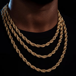 8mm Braided Rope Chain - Different Drips