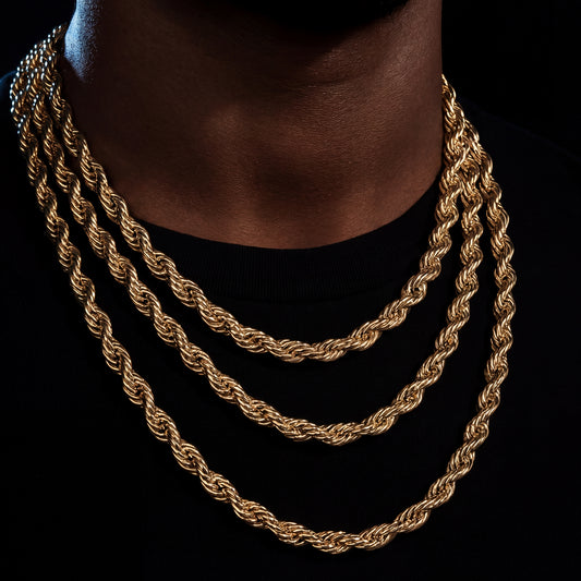 8mm Braided Rope Chain - Different Drips