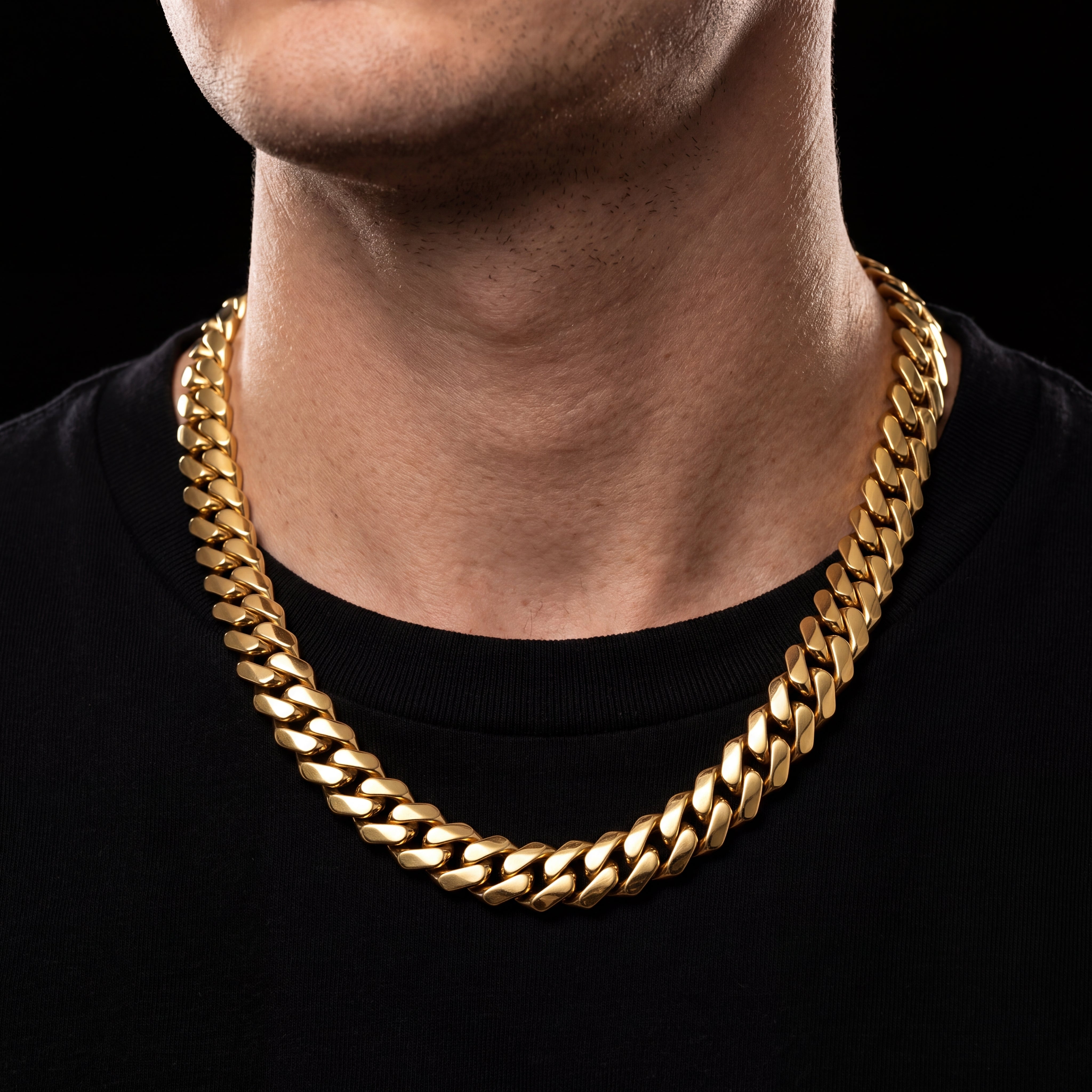 18mm Solid Prong Cuban Link Chain - Different Drips