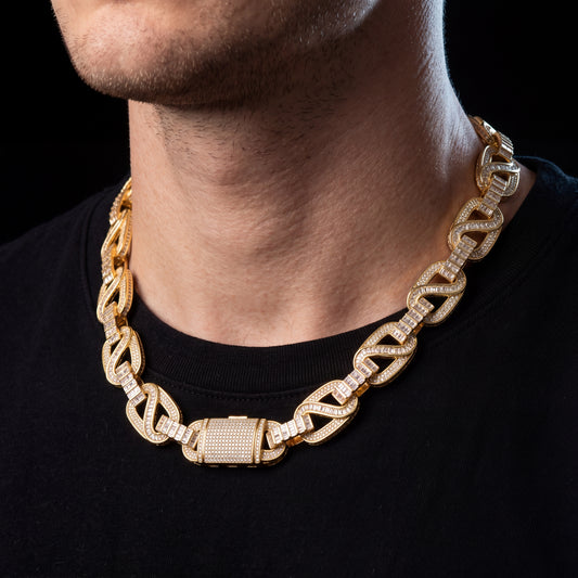 20mm Baguette Mariner Link Chain - Different Drips