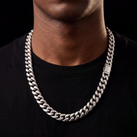 10mm Solid Miami Cuban Chain - Different Drips