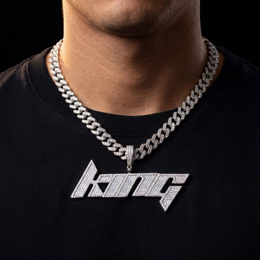 Slanted Custom Letter Pendant