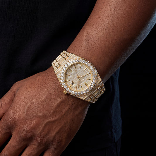 Bust Down Royal Blue Iced Out Watch - Different Drips