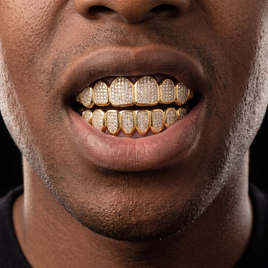 Two-Tone Iced Grillz