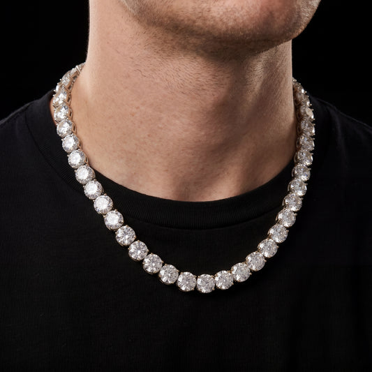10mm Round Cut Tennis Chain - Different Drips