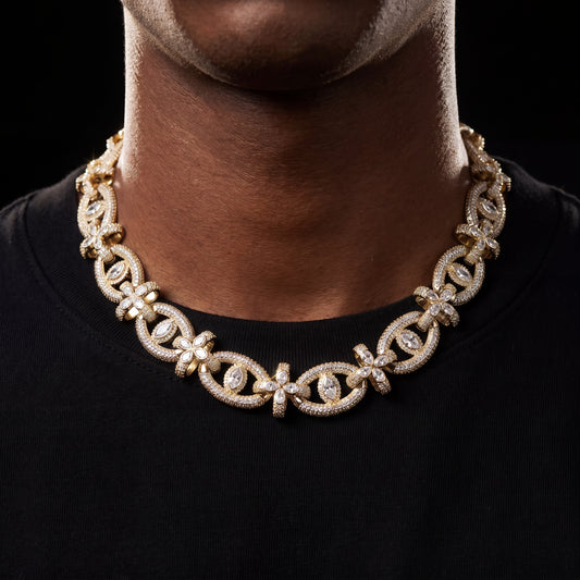 Iced Out Eye Link Chain Bracelet - Different Drips