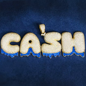 Dripping Bubble Font Custom Letter Pendant - Different Drips