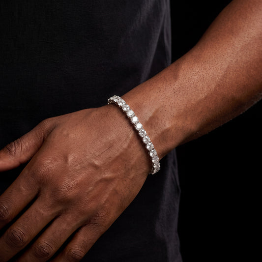 3-5mm S925 Moissanite Tennis Bracelet