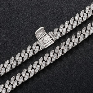 6mm Iced Out Cuban Chain - Different Drips