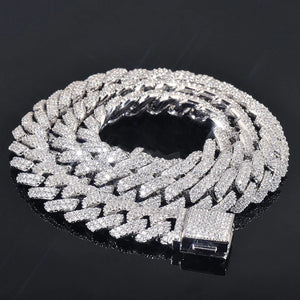 8-12mm Iced Prong Cuban Chain - Different Drips