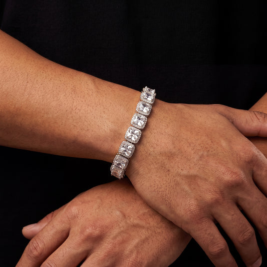 12mm Glacier Clustered Tennis Bracelet - Different Drips
