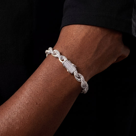 8mm Iced Out Rope Bracelet - Different Drips