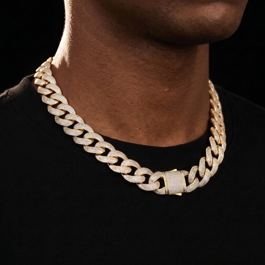 Fully Iced Rounded Miami Cuban Chain