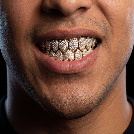 Heart Shaped Fang Grillz - Different Drips