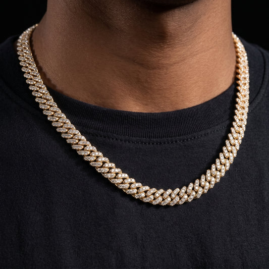 6mm Iced Out Cuban Chain - Different Drips