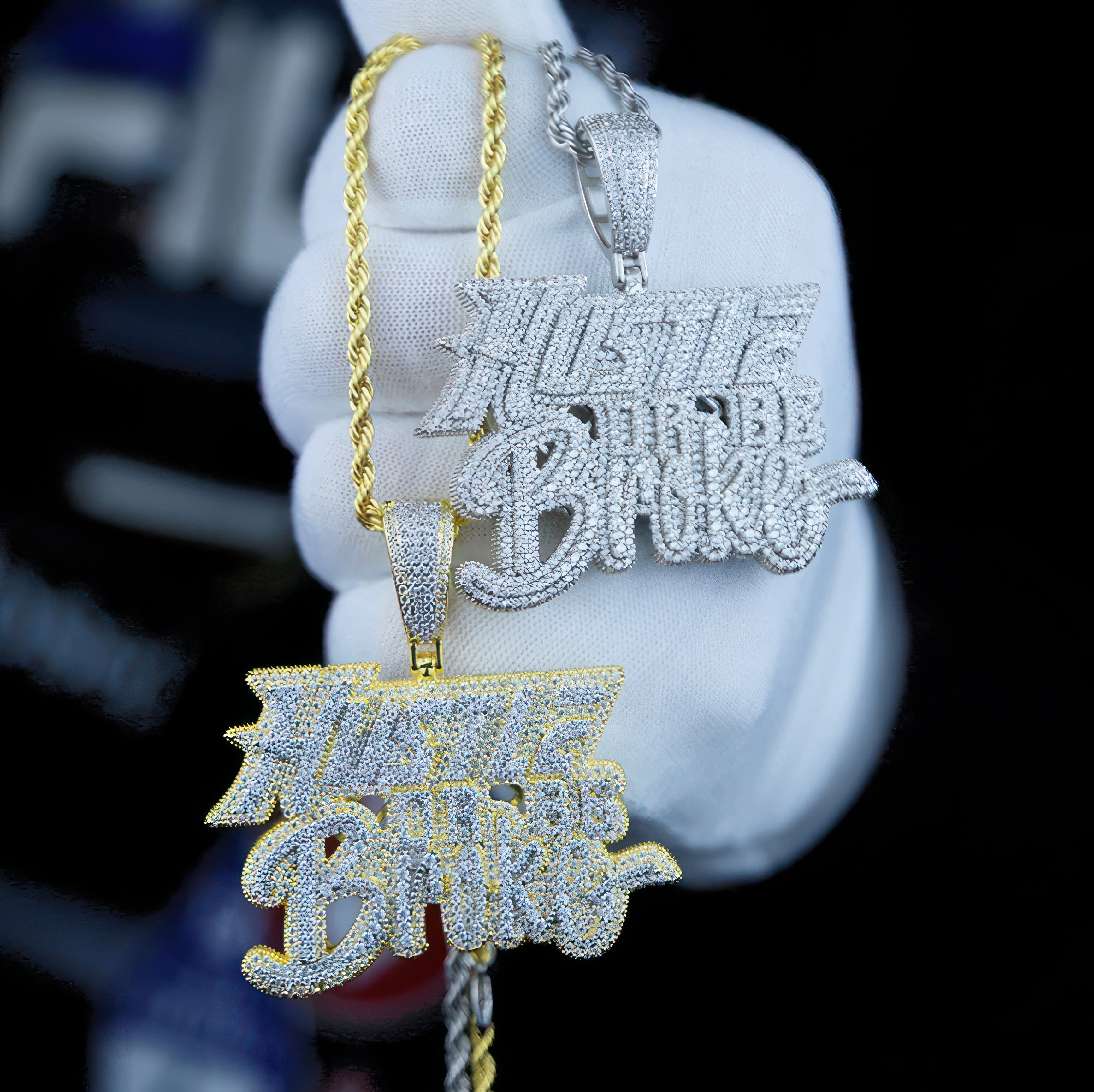 Hustle Or Go Broke Icy shops Pendant